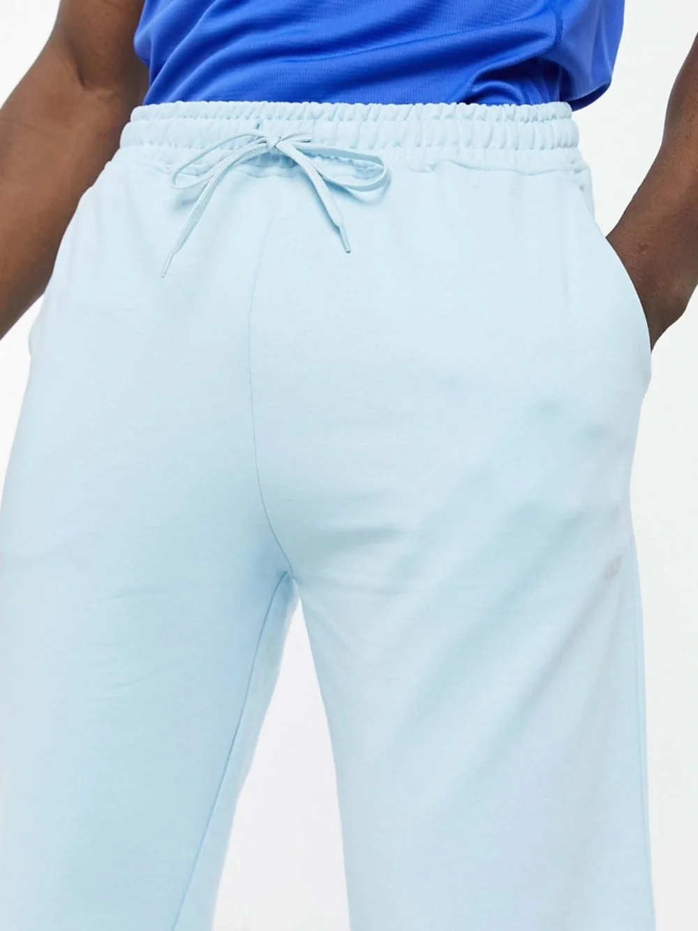 NEW - ASOS - TAPERED BLUE JOGGER SWEATPANTS